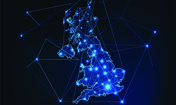 UK map digital